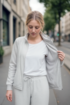 WAFFLE-KNIT SPORTS JACKET - J76 Bamboo Wear
