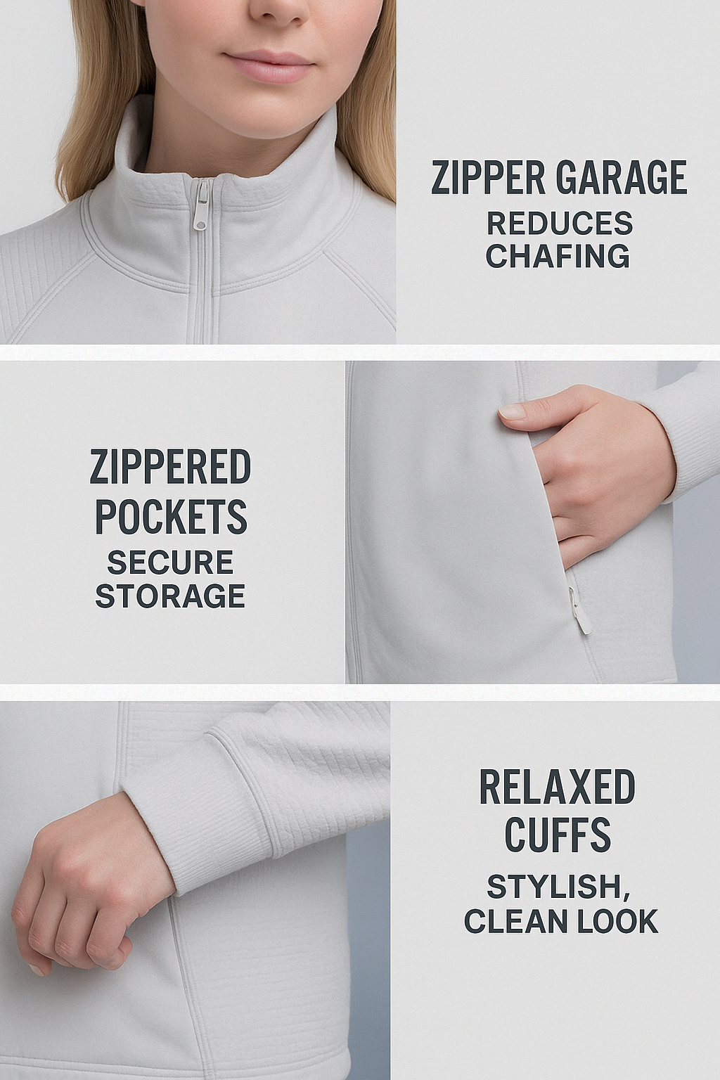 WAFFLE-KNIT SPORTS JACKET