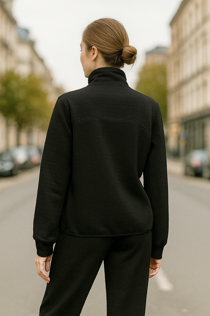 WAFFLE-KNIT SPORTS JACKET