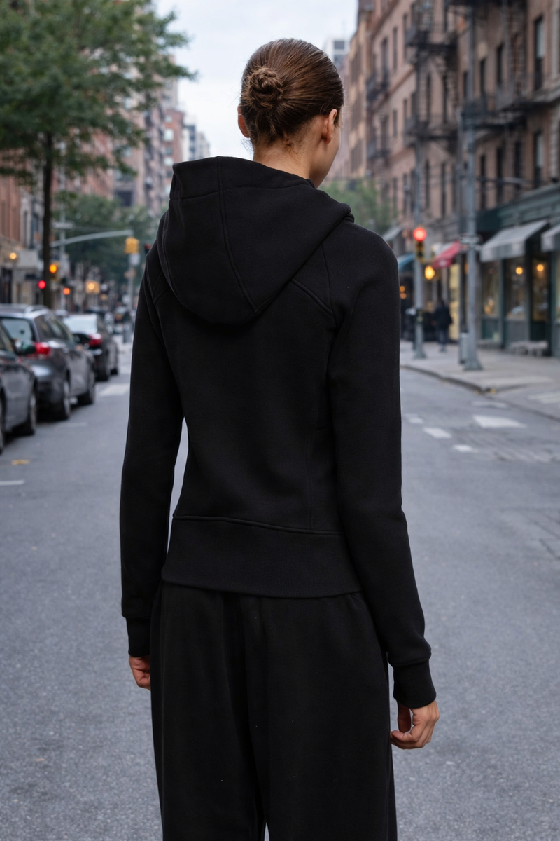 WINTER ULTRA-THICK FLEECE HOODED JACKET – Slim Fit