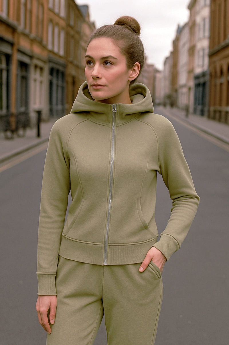 WINTER ULTRA-THICK FLEECE HOODED JACKET – Slim Fit