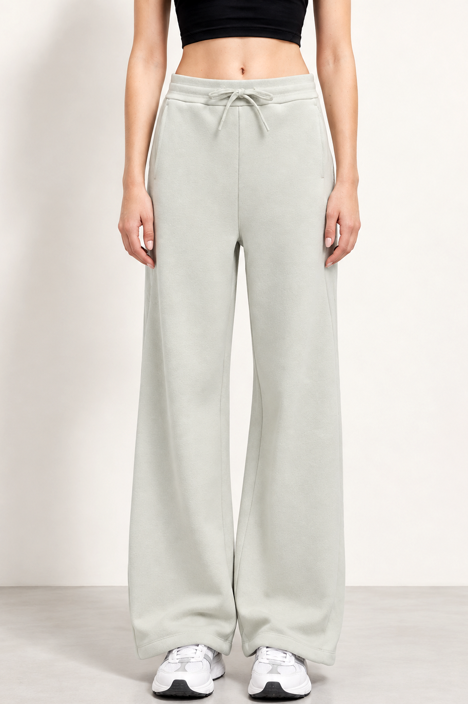 Wren Contrast Wide-Leg Pants