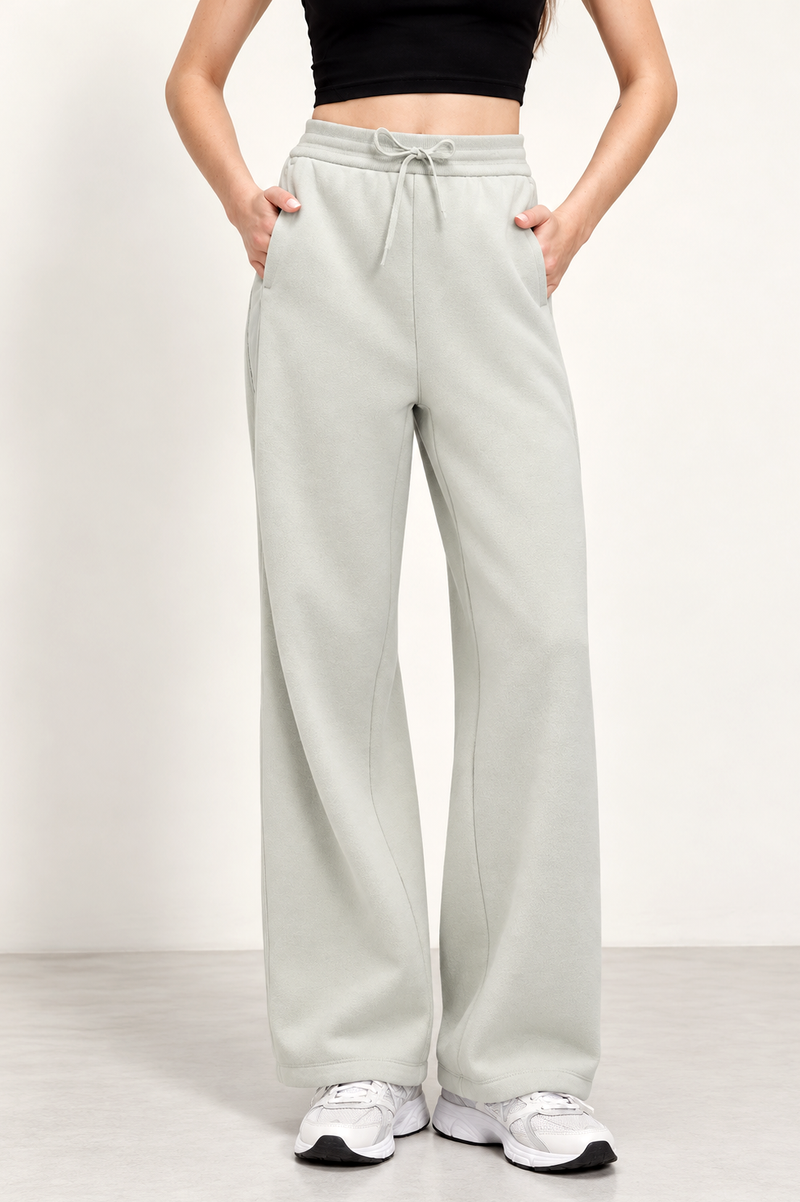 Wren Contrast Wide-Leg Pants
