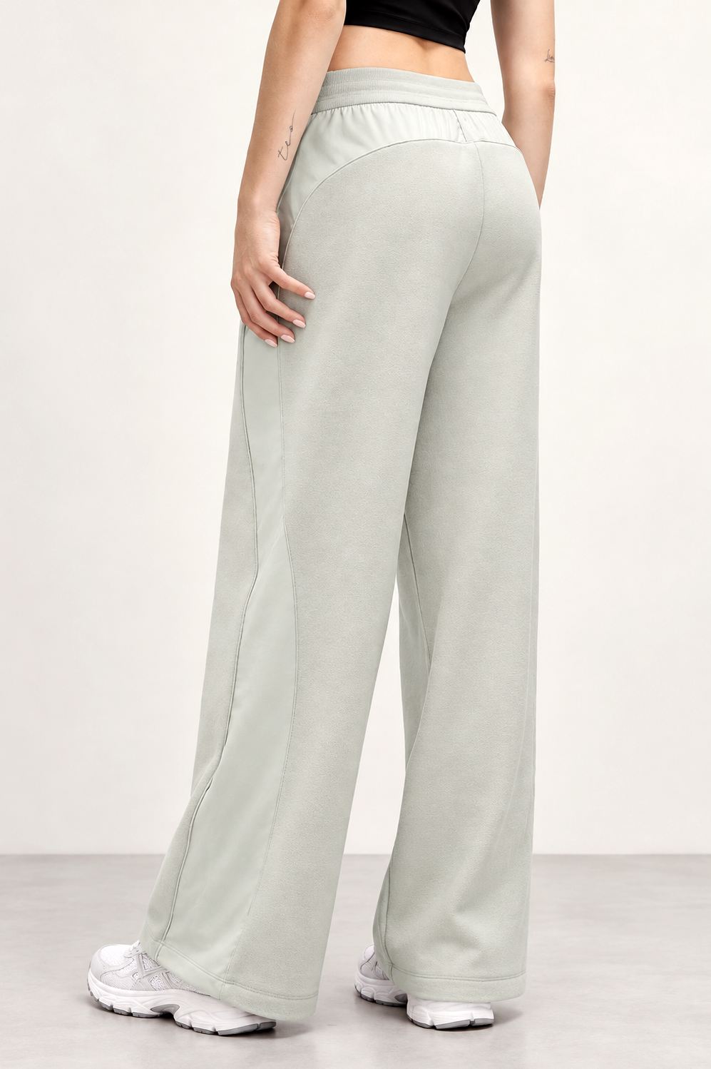 Wren Contrast Wide-Leg Pants