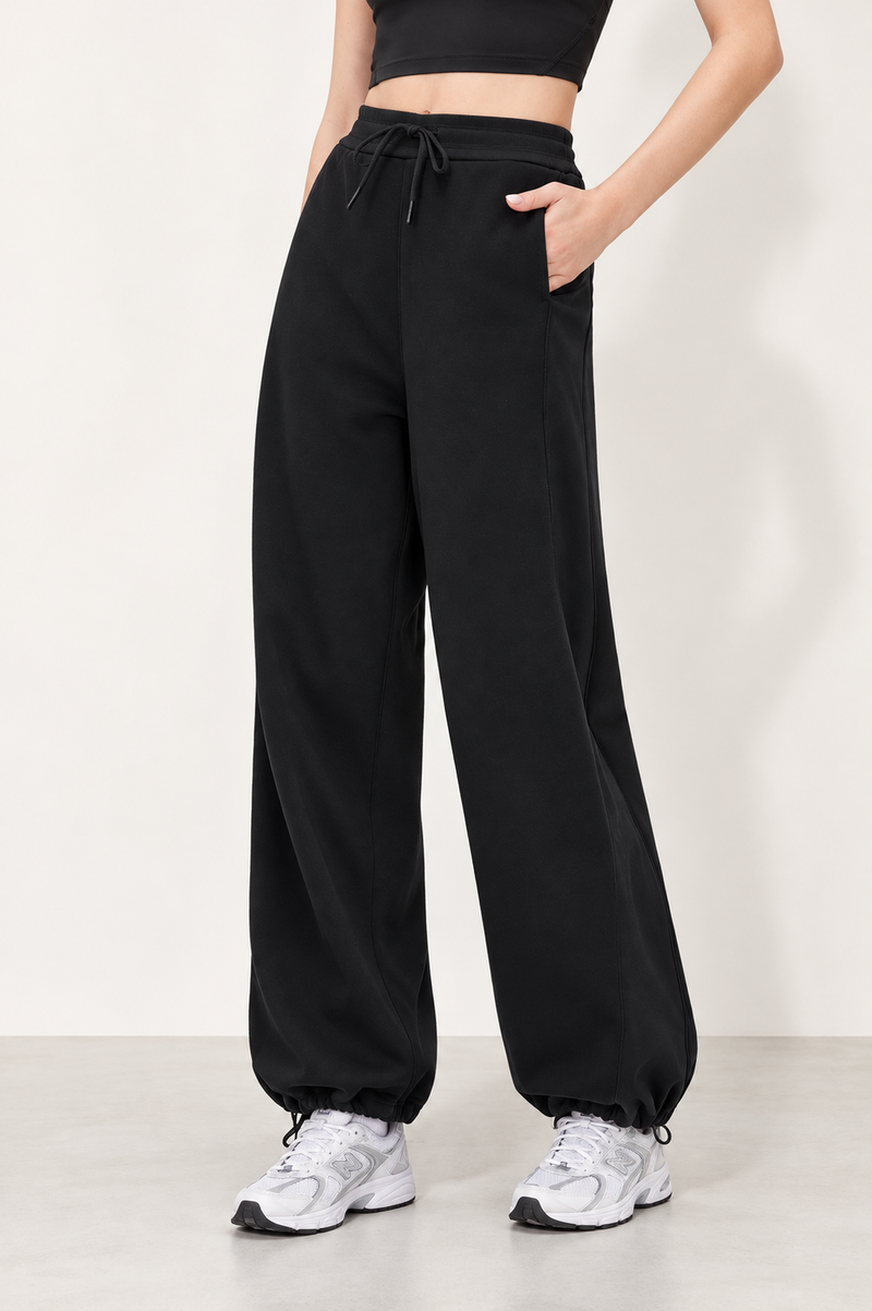 Wren Contrast Wide-Leg Pants