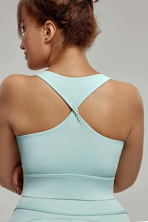 YASMINE TWIST CROP TANK – EXTENDED SIZES