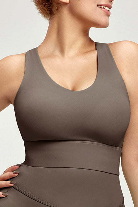 YASMINE TWIST CROP TANK – EXTENDED SIZES