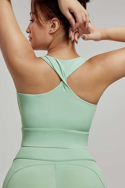 YASMINE TWIST CROP TANK – EXTENDED SIZES