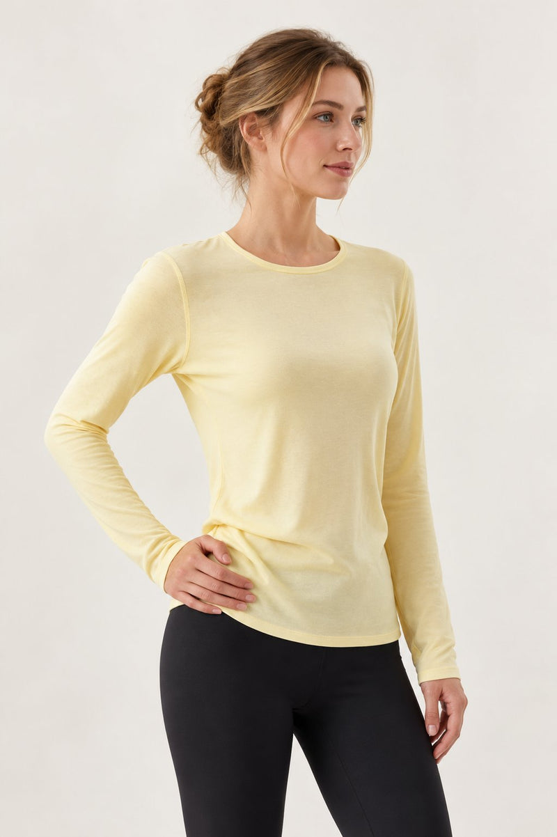 Elara Wool-Modal Long-Sleeve Top