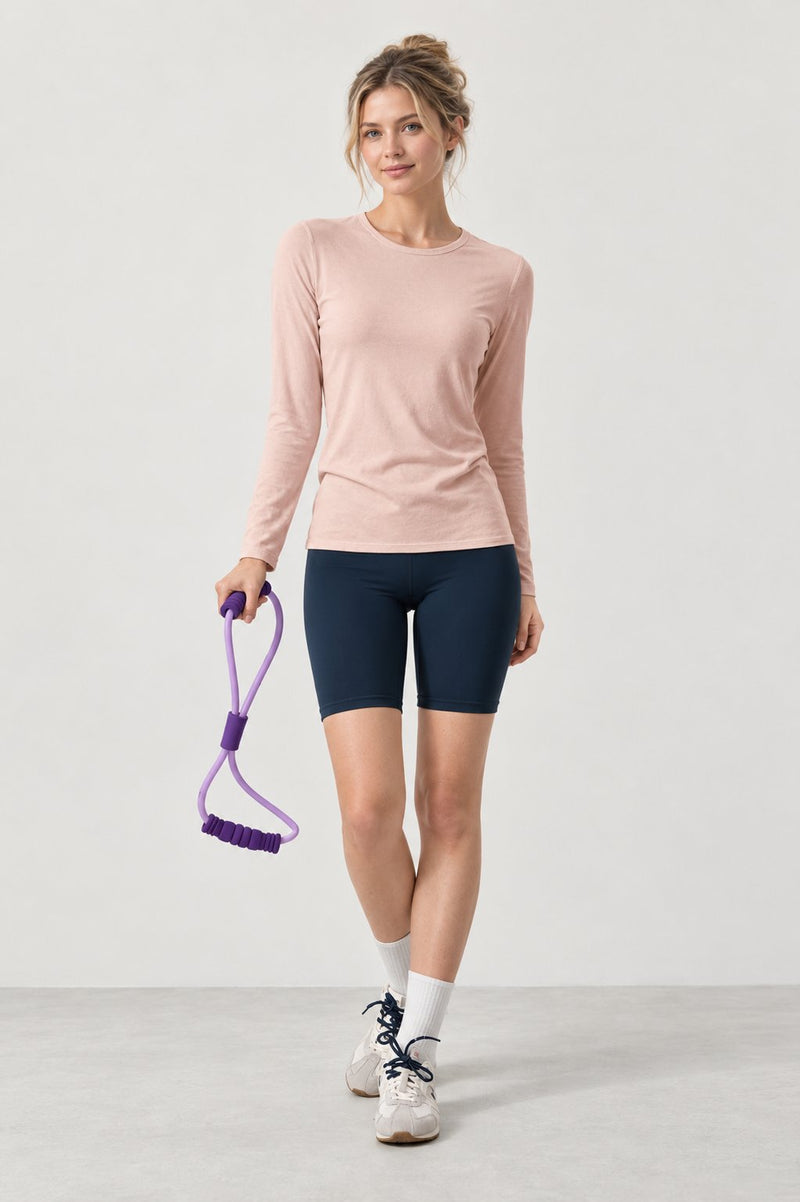 Elara Wool-Modal Long-Sleeve Top