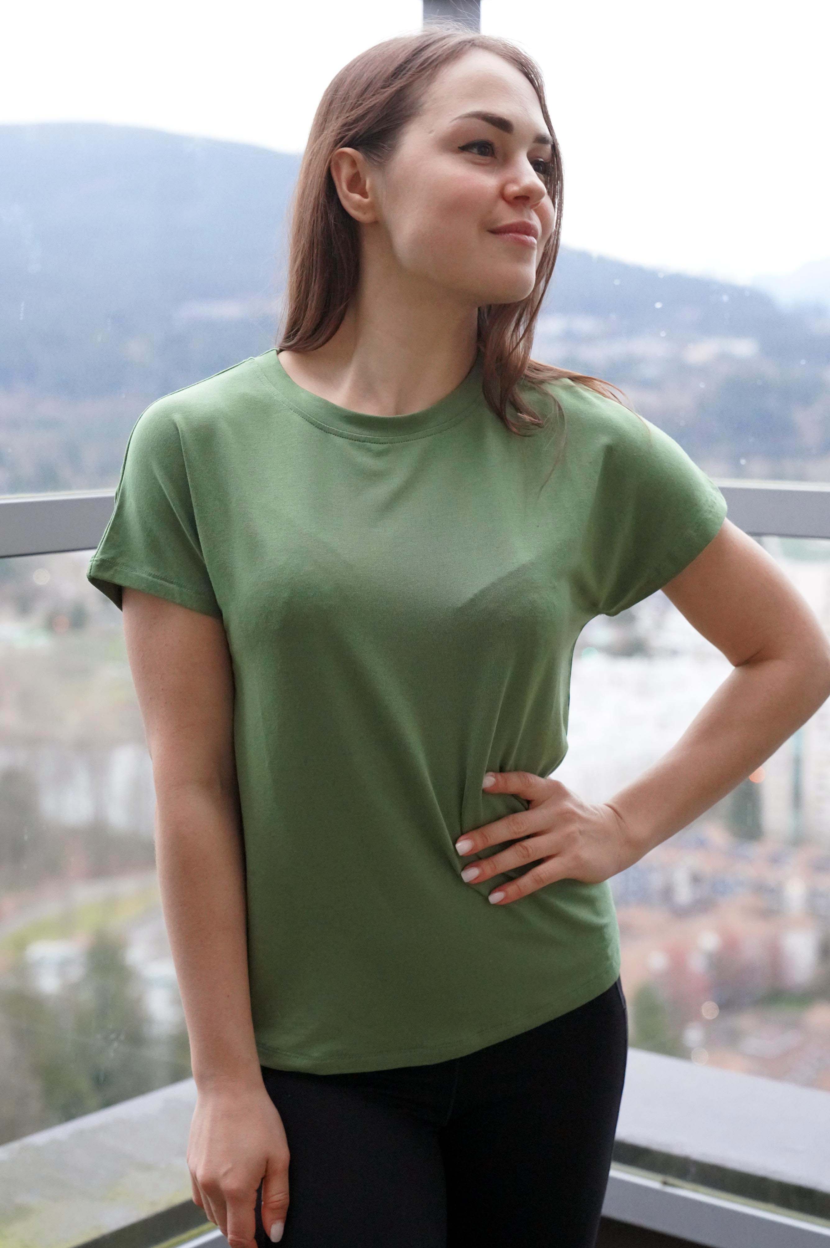 MONA BAMBOO-BLEND TEE - J76 Bamboo Wear