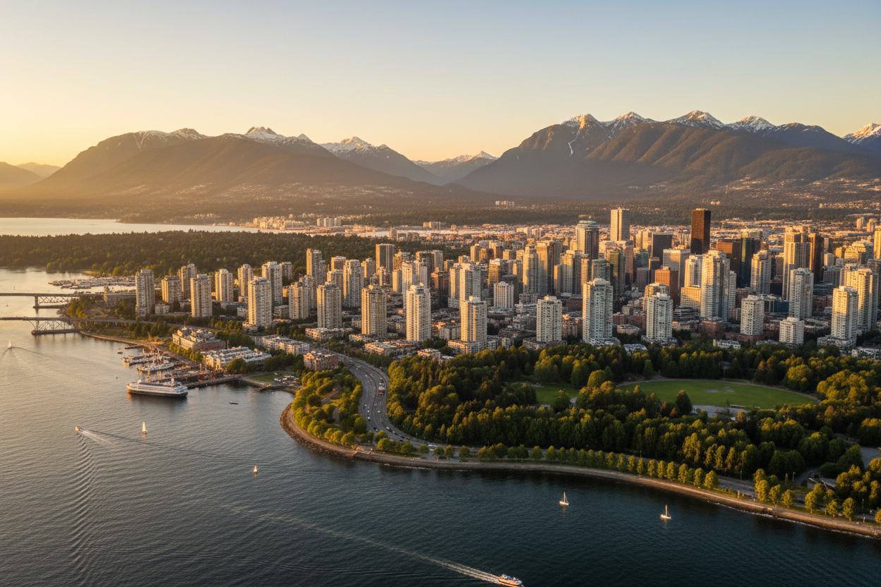 Vancouver Aerial Lifestyle Shot
