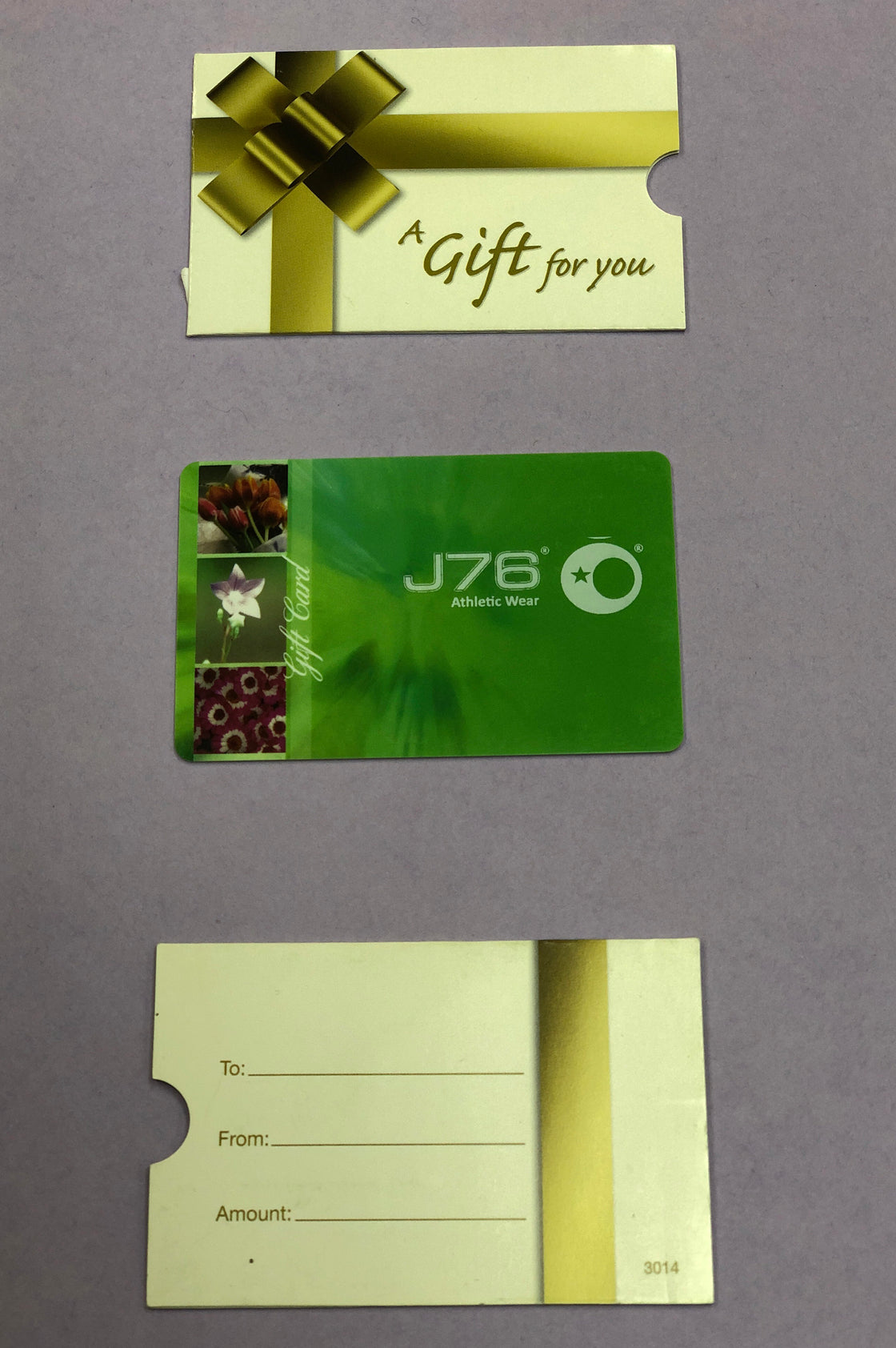 GIFT CARDS -       J76 Bamboo Wear