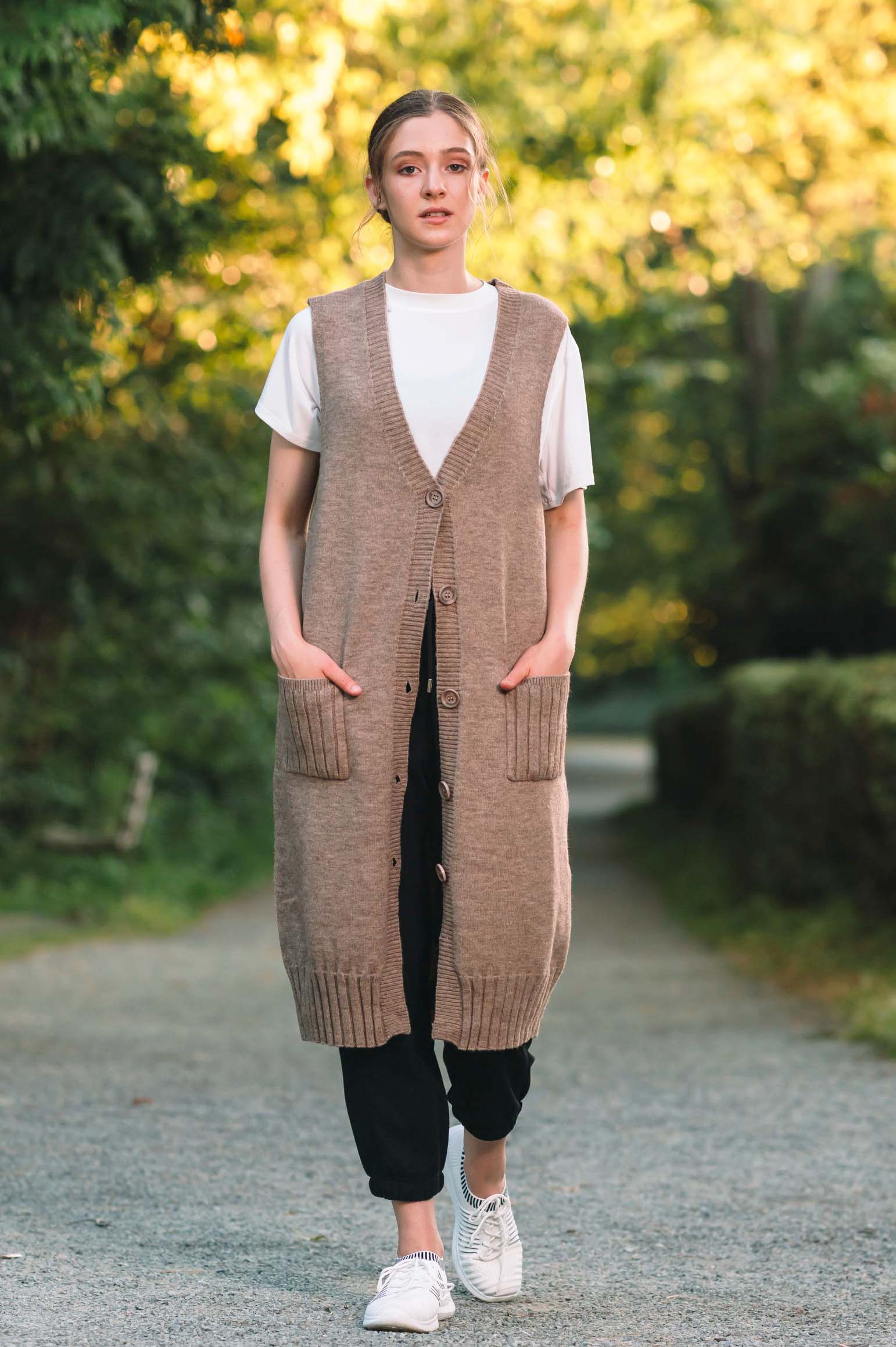 JOE OPEN KNIT VEST WITH POCKETS - J76 Bamboo Wear